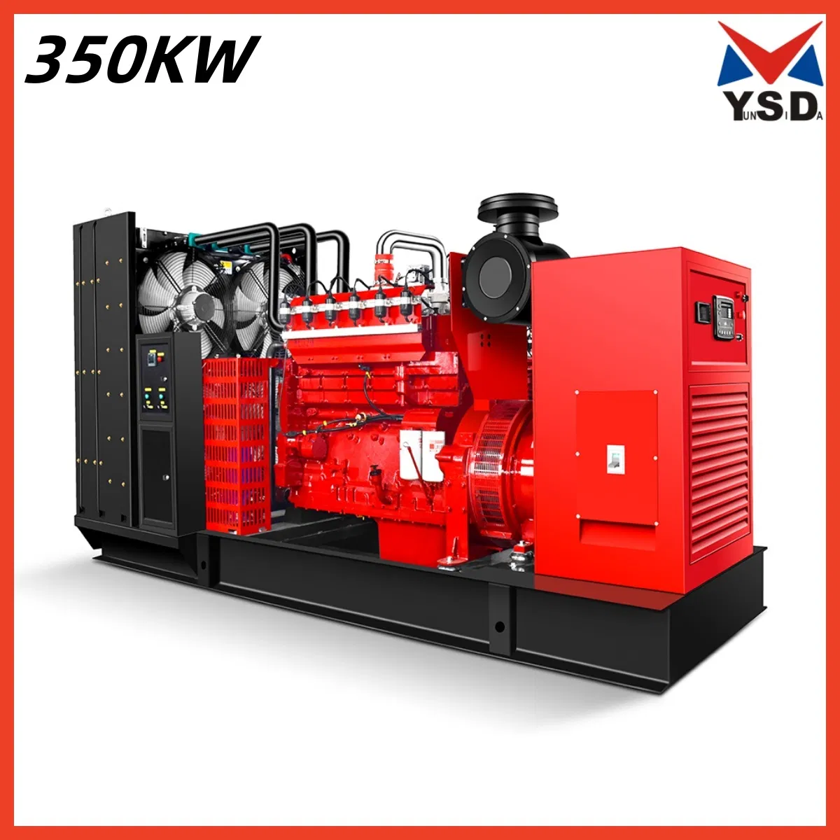 350kW 50Hz 1500rpm Doppia alimentazione GPL/Gas naturale Diesel Idrogeno Gas di legno Impianto a pistone Generatore Motore a gas Impianto a biogas