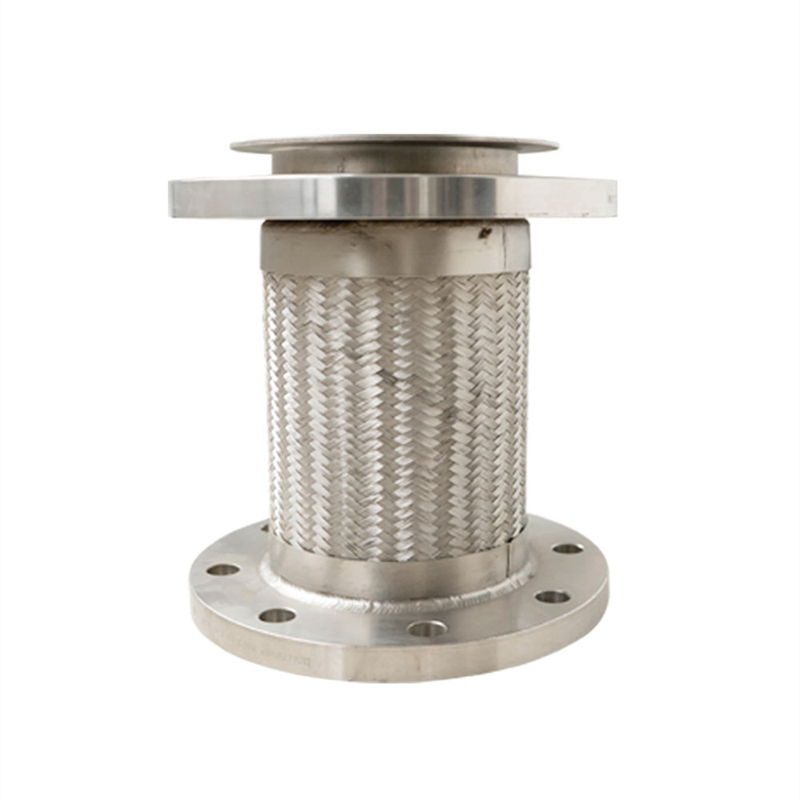 Compensatore in acciaio inossidabile flessibile metallico con flange e treccia