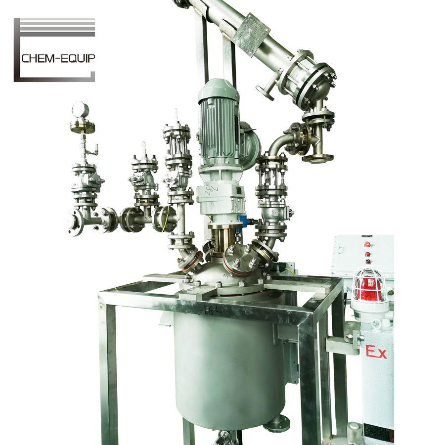 Pequeña máquina de reactor de laboratorio de pirólisis de residuos plásticos