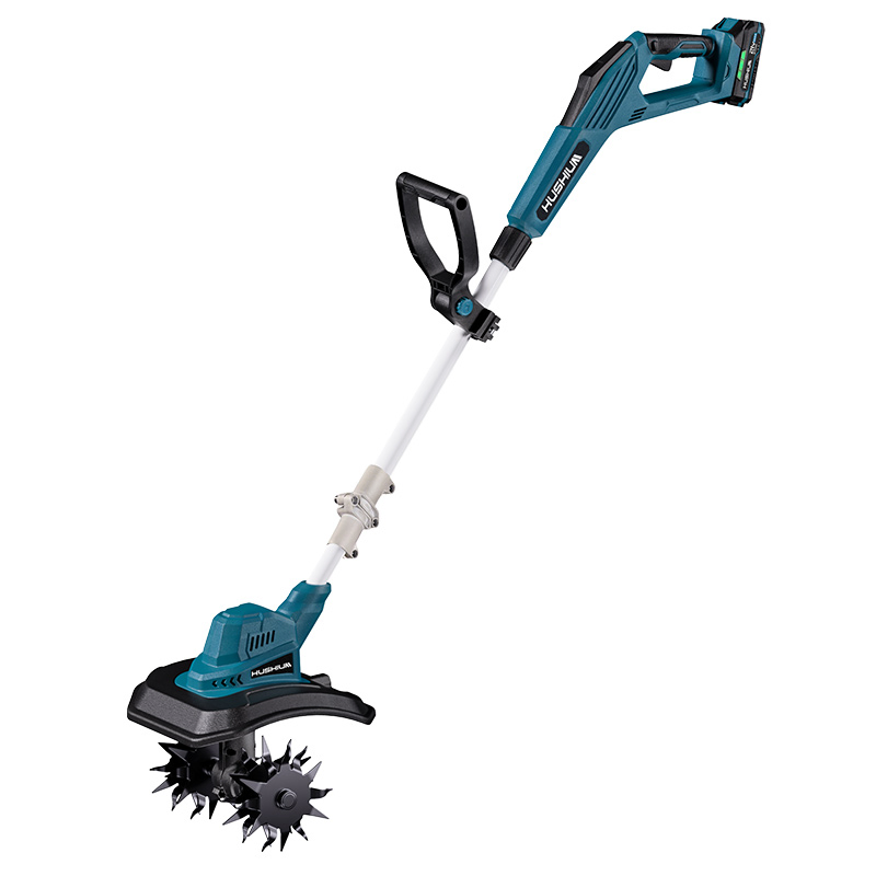 High-Power Cordless Lithium Battery Micro-Tiller, Electric Cultivator for Ploughing and Weeding