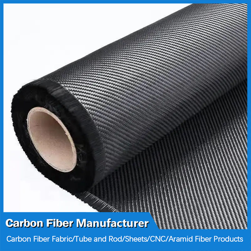Unidirectional/Bi-Directional Plain/Twill/Multiaxial/Ud/CNC/Prepreg/Jacquard Carbon Fiber Fabric for Automotive/Construction/Leisure Industry