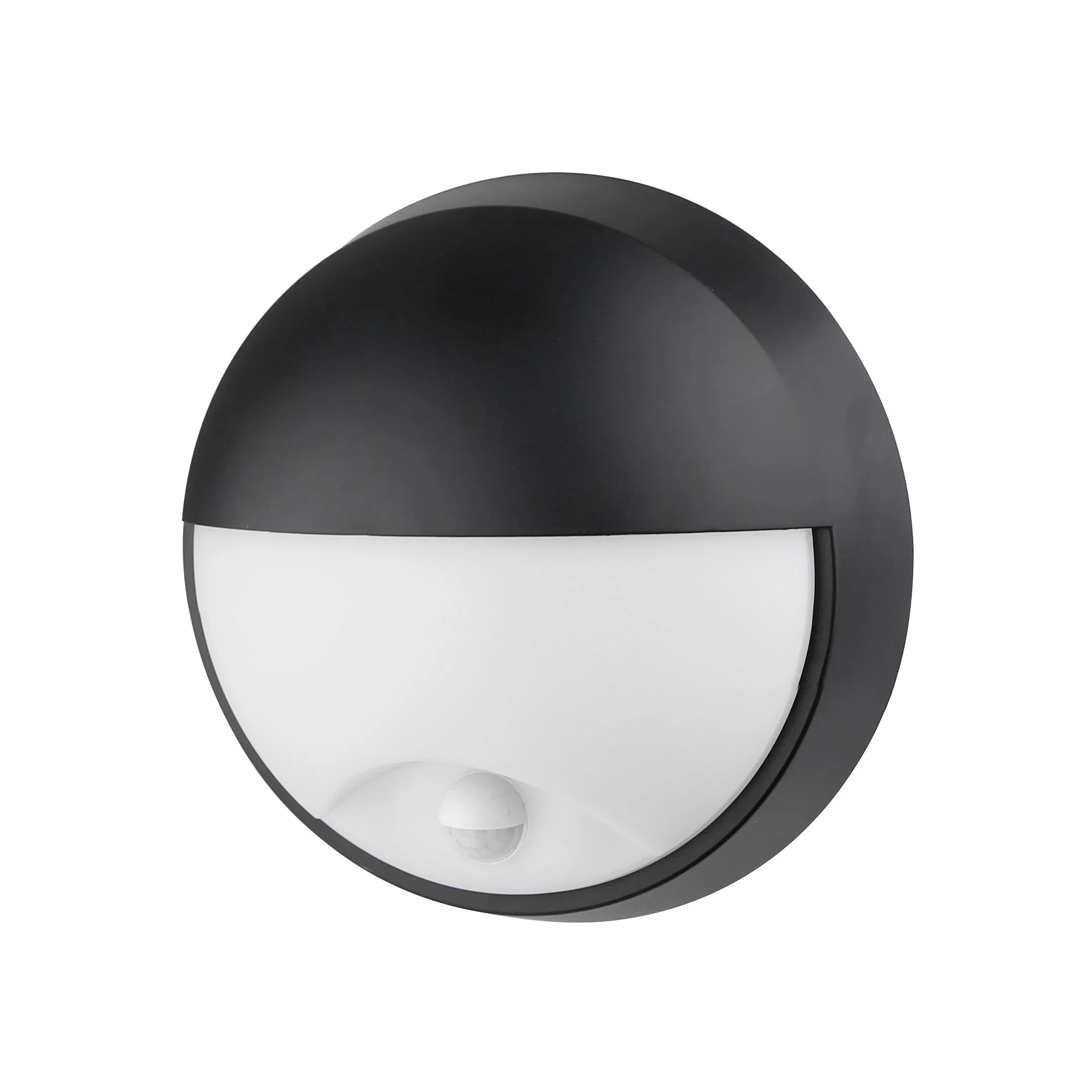GS CE Standard Industrial IP65 18W Black LED Bulkhead Lamp Wall Light with PIR Sensor 3000K 4000K 6000K CCT High Quality