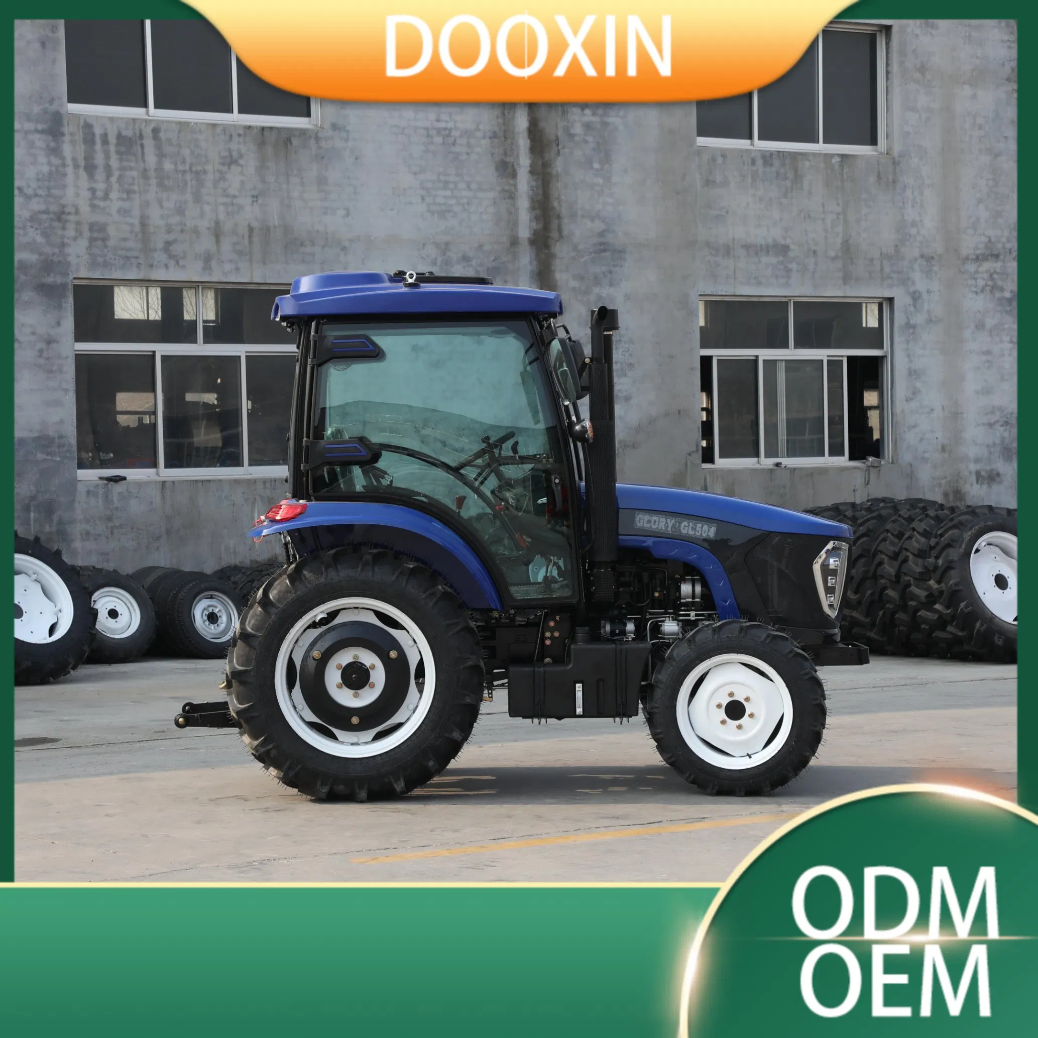 504 Model 4X4 Drive Brand New 50HP 60HP 70HP 80HP 90HP 100HP Wheel Farm Tractor