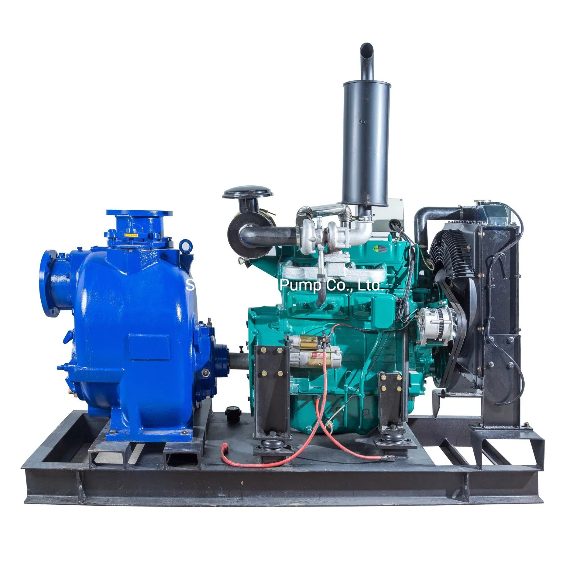 Portable Engine Driven Solid Handling Sewage Water Pump
