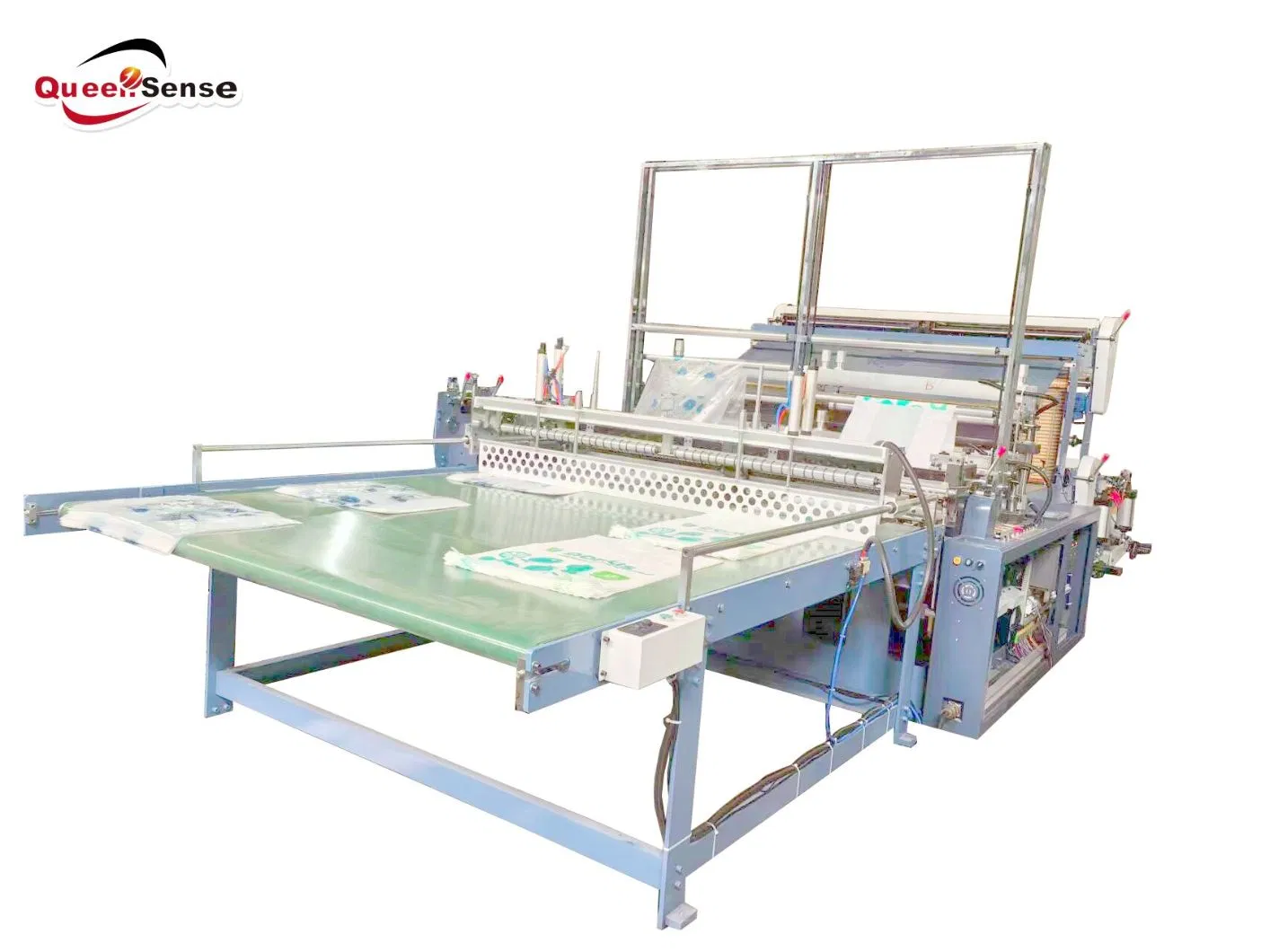 SHXJ-B1800 Double Layers Four Lines Cold Cutting Bag Making Machine with Automatic Conveyor