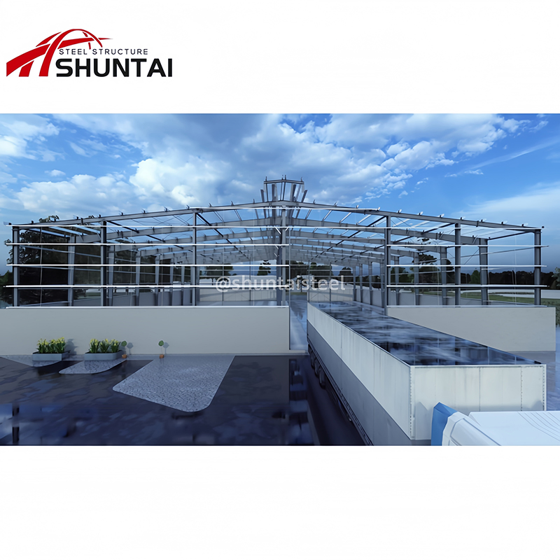 Prefabricated Light Steel Structure Workshop Building Warehouse Shed Hangar Steel Structure Warehouse