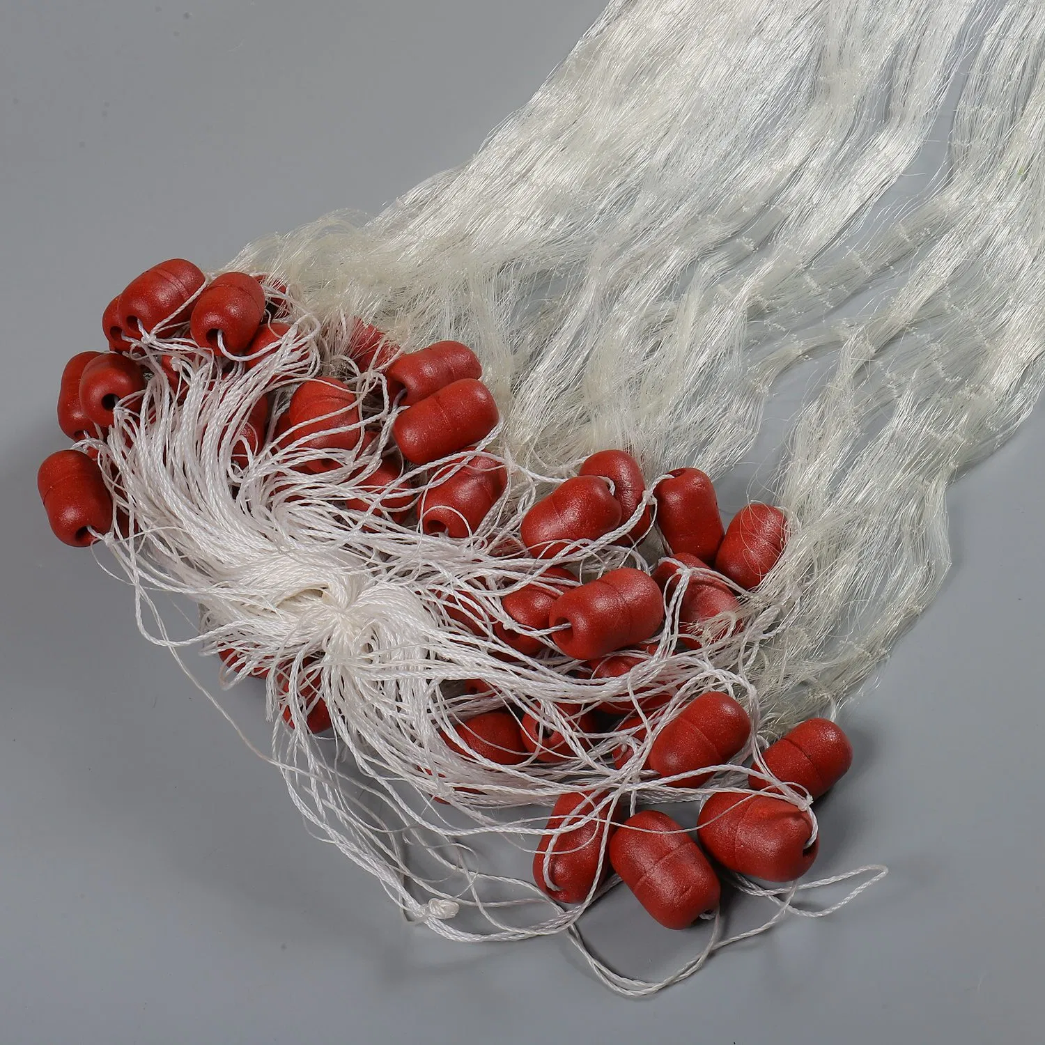 Rete da pesca con rete da imbrocco a doppio nodo singolo in nylon monofilamento