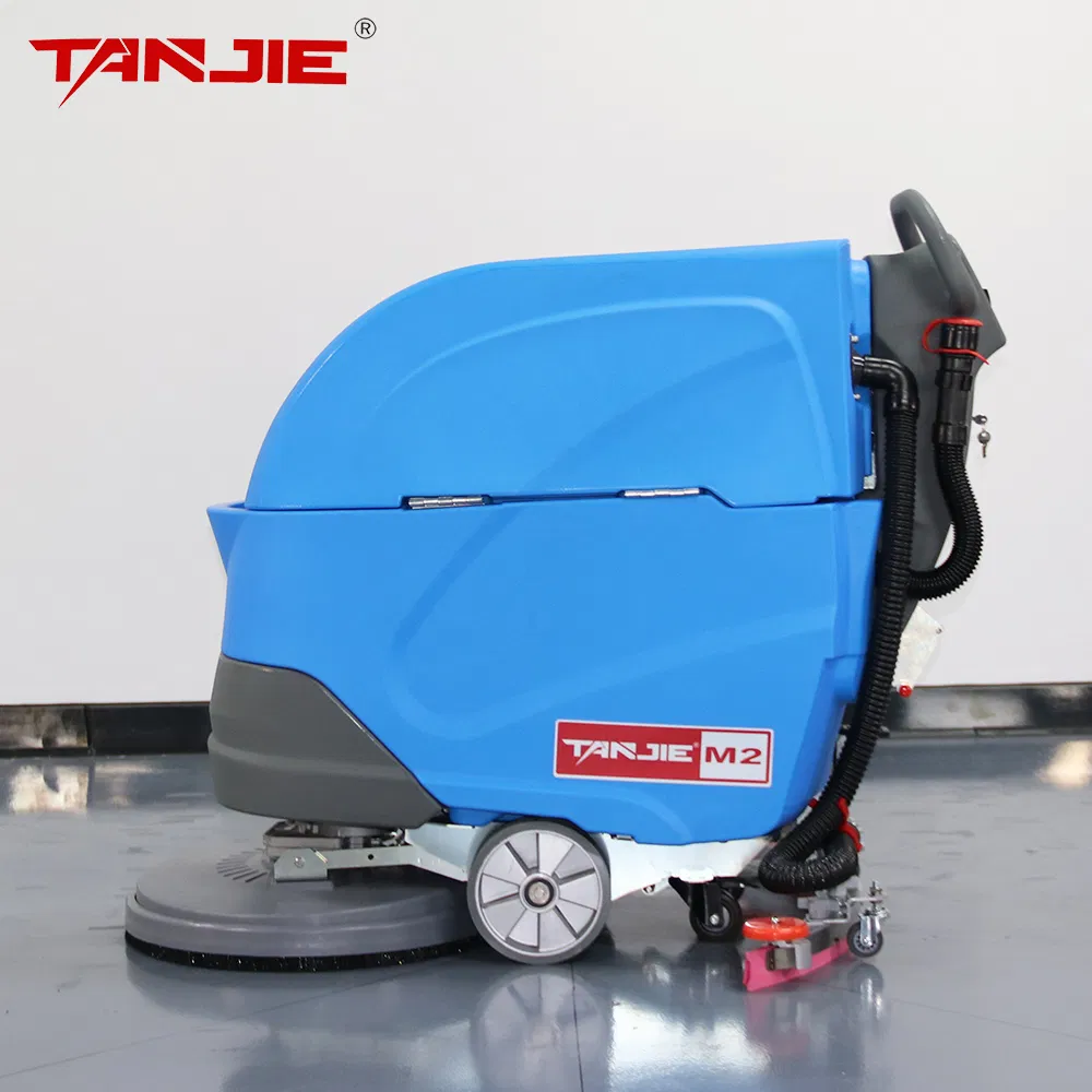 24V 100ah Battery CE Cleaner Walk Behind Floor Cleaning Machine Electric Hand Push Floor Scrubber
