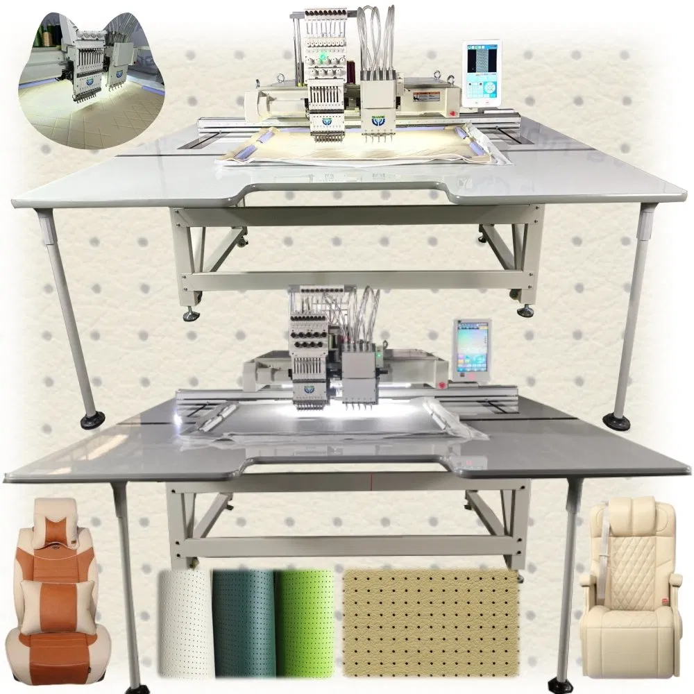 Auto Industrial Shoe Leather Car Interior Embroidery Punching Sewing Machine