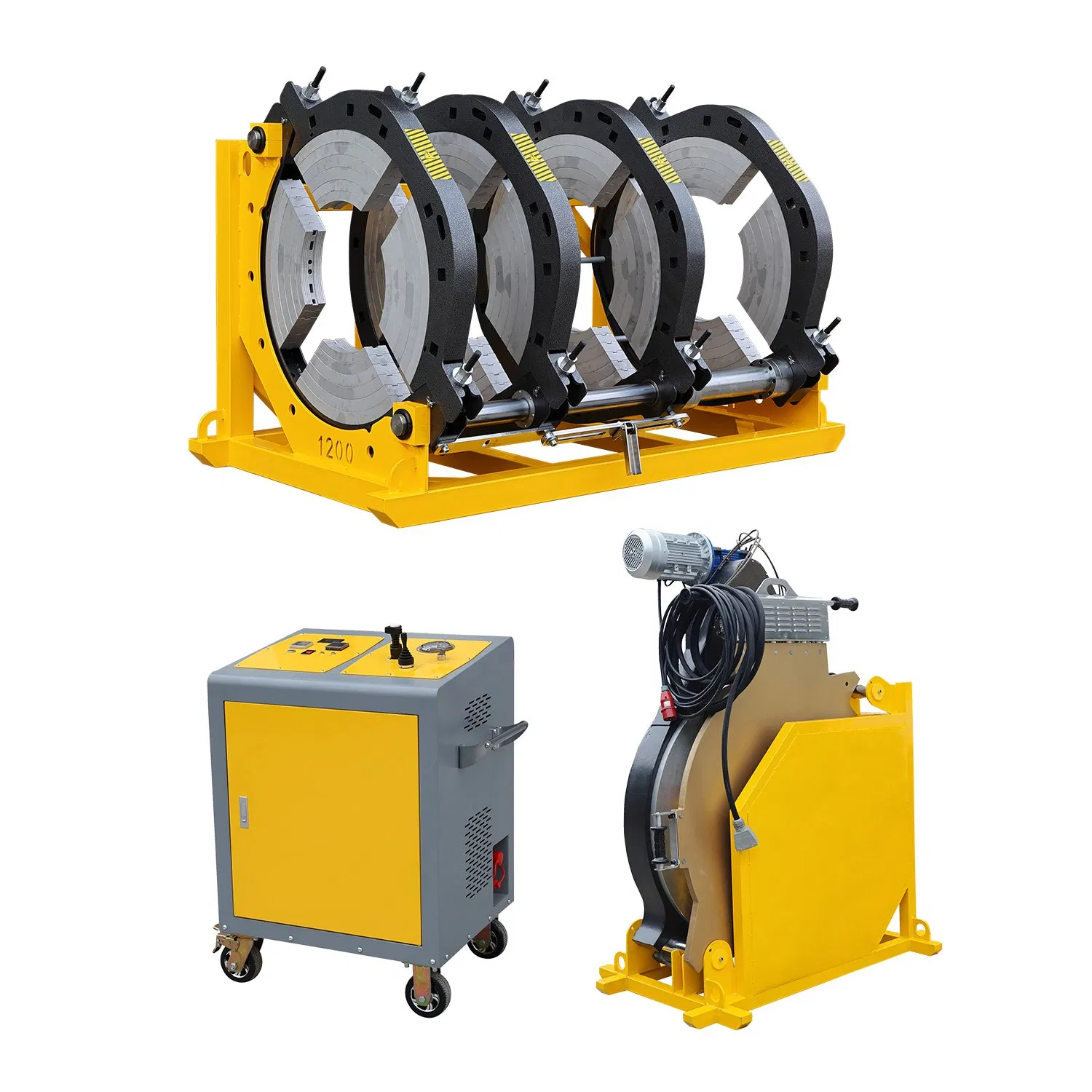 آلة لحام تناكبي WP1200A 630-1200 HDPE ماكينة لحام انصهار PE آلة وصل