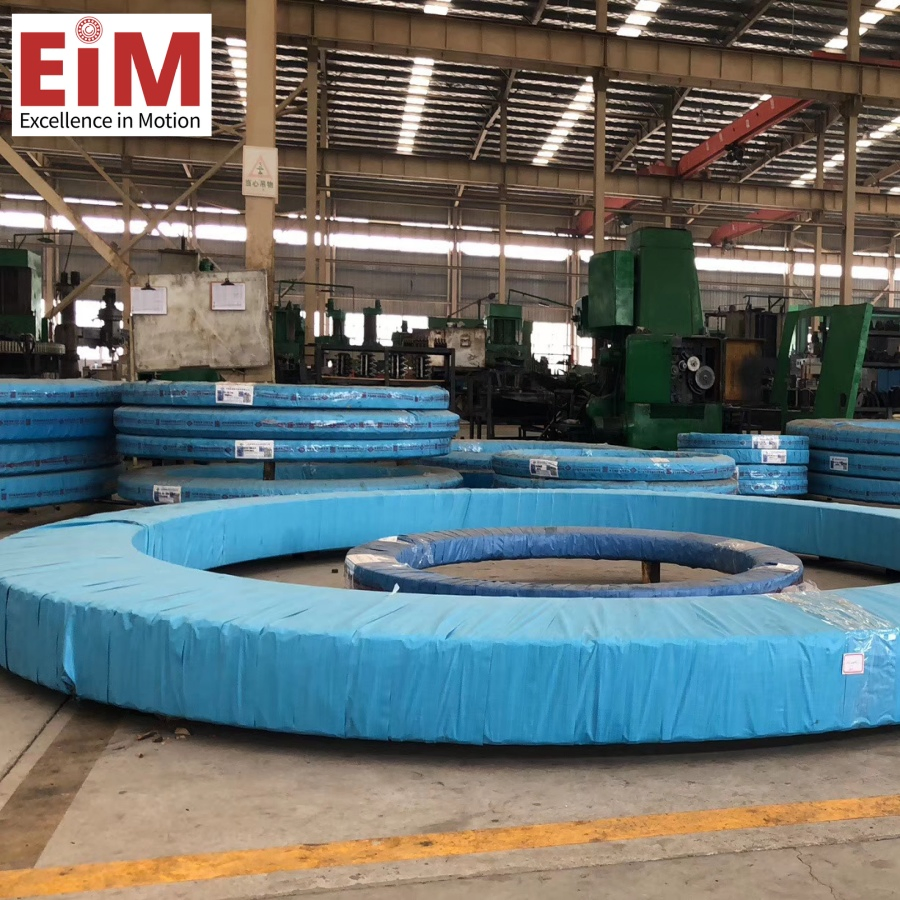 Three-Row Roller Slewing Bearing Slewing Ring for Large Excavator Tower Crane with External Gear