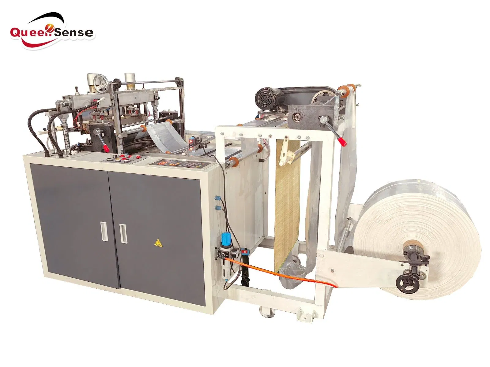 DFR-700 Automatic Single Line Heat Sealing Cutting Supermarket Flat Pocket Bag Making Machine