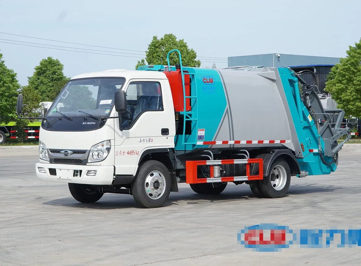 Foton Camion per la Raccolta dei Rifiuti Compressi da 5 Tonnellate Trasporto e Raccolta dei Rifiuti