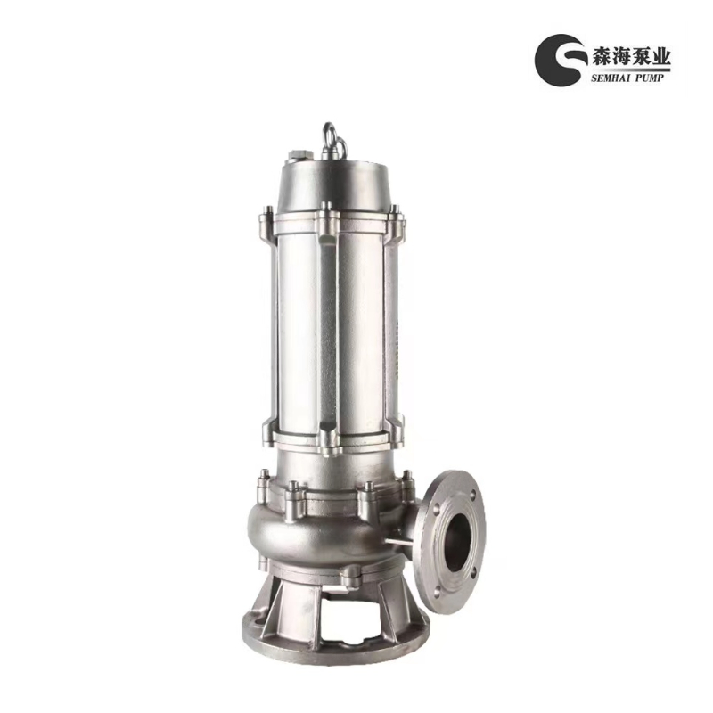 Pompe centrifuge submersible en acier inoxydable anticorrosion et anti-colmatage pour eaux usées, puisard, épuisement, 2''/3''/4''