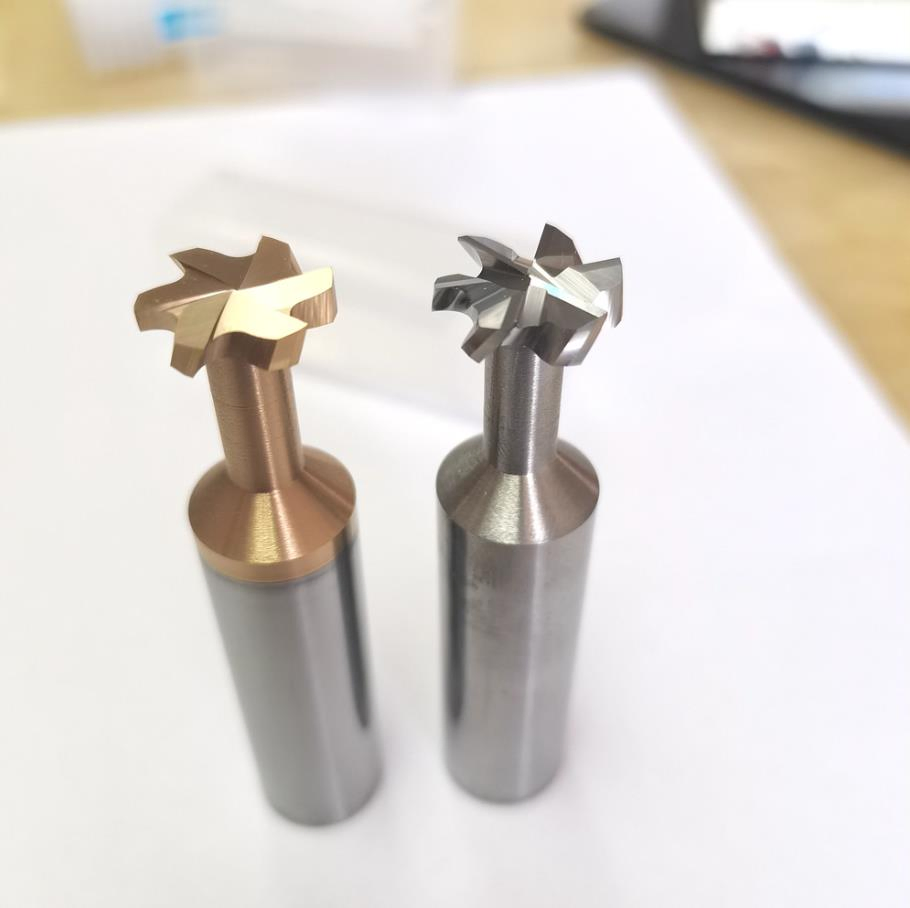 Solid Carbide 6 Flutes T-Slot Endmill HRC 55 Milling Cutter for Steel
