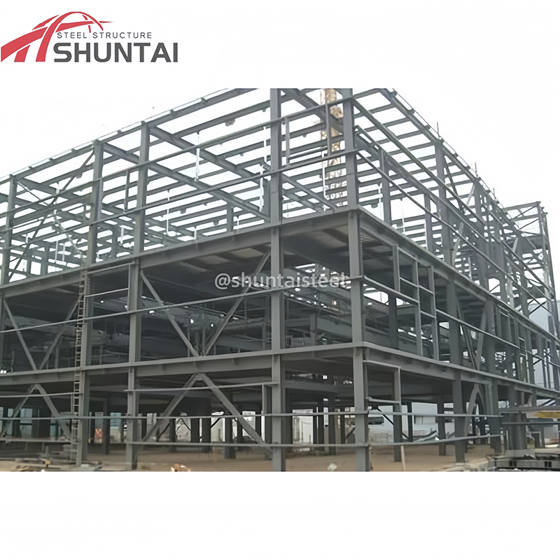 Struttura in acciaio prefabbricata capannone metallico magazzino prefabbricato materiale da costruzione