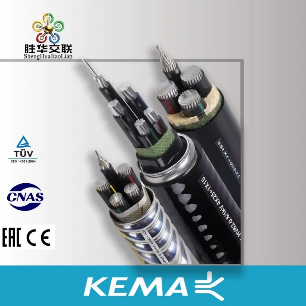 Cable de alimentación eléctrica con núcleo de aleación de aluminio Shenghua Jiaolian