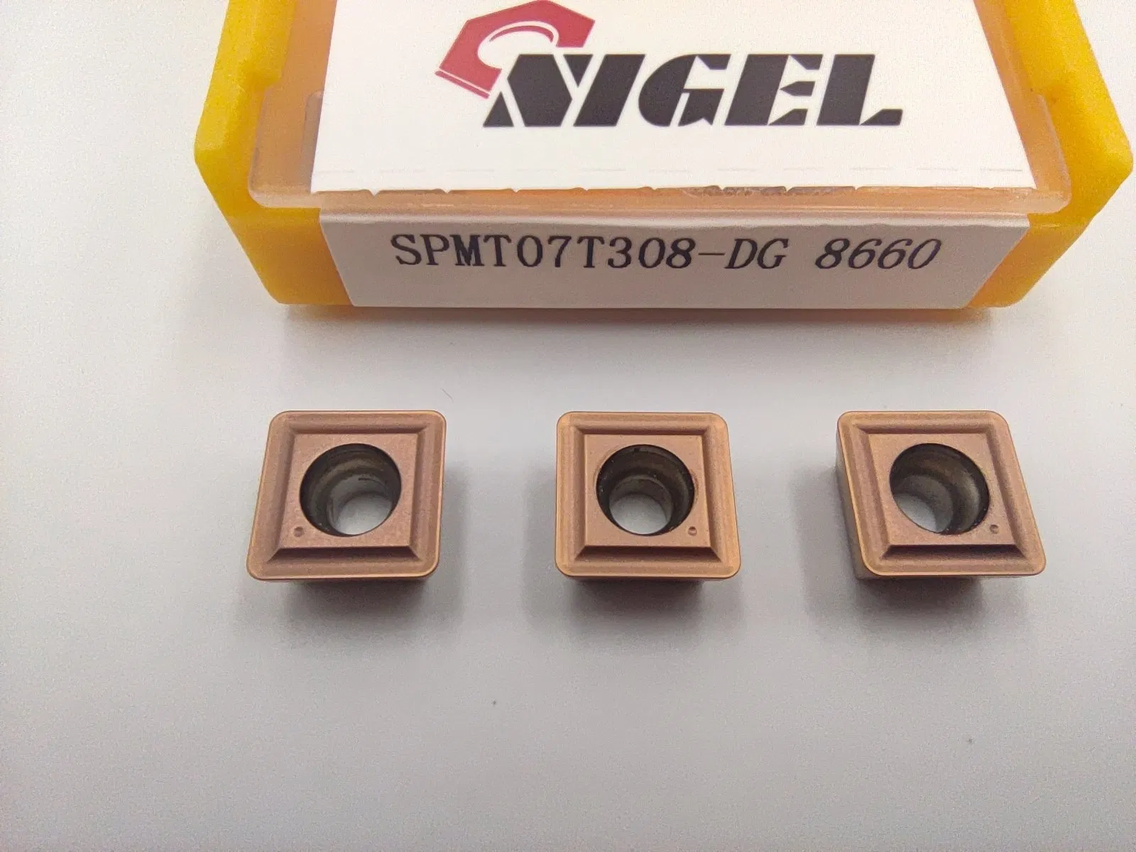 Nigel SPMT07T308-DG 8660 High Quality Indexable Carbide Inserts for Turning and U Drilling
