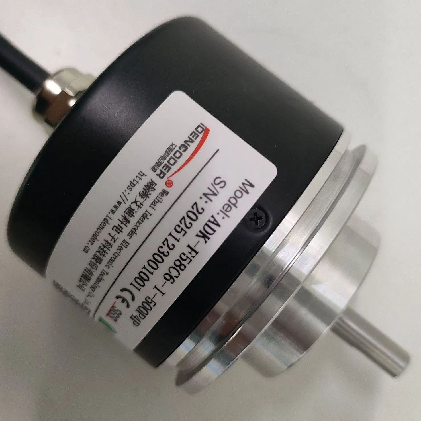 58mm Shaft 6mm Back-Side Cable Outlet Incremental Rotary Encoder for Wooden Machine