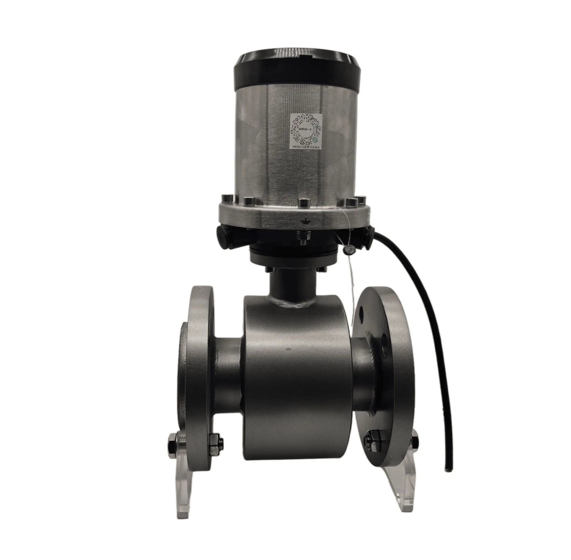 Medidor de agua electromagnético de líquido con salida de pulso de frecuencia y convertidor alimentado por batería de litio DN100