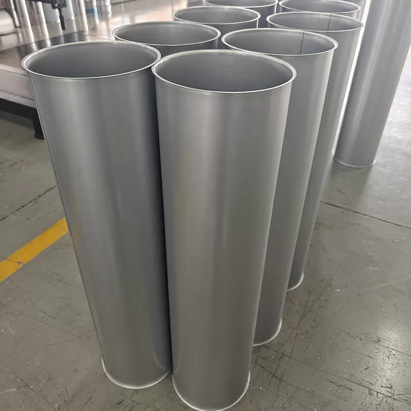 80mm - 300mm Dust Collection Pipe Galvanized Tube Flanged End Straight Round Duct Pipe