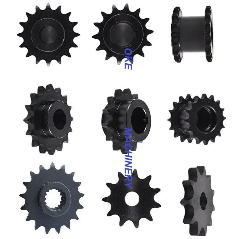 High Quality Oxidation Black Hardness Tooth Steel Simplex Duplex Standard Sprockets and Platewheel Gear Rack Roller Chain for Power Transmission