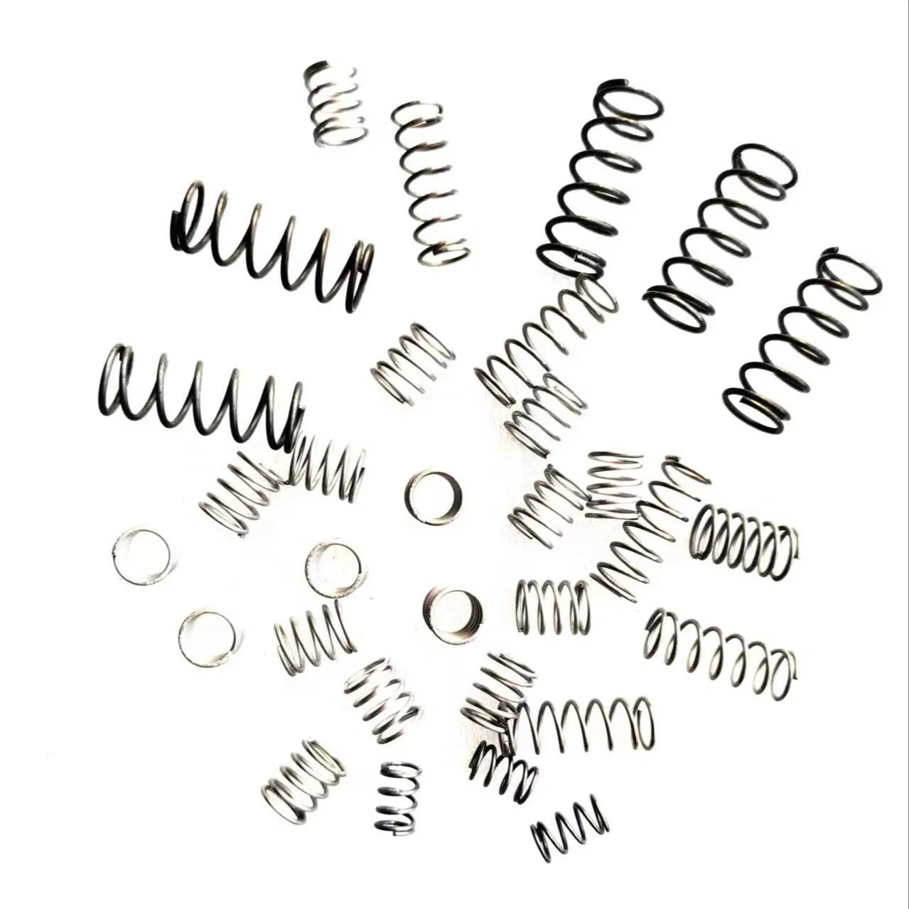 Resorte de compresión en espiral normal de acero inoxidable al carbono