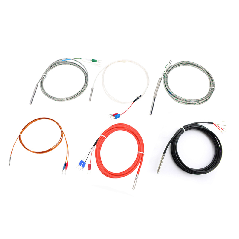 3 Wire 4 Wire Stainless Steel Probe Rtd Thermocouple PT100 Temperature Sensor