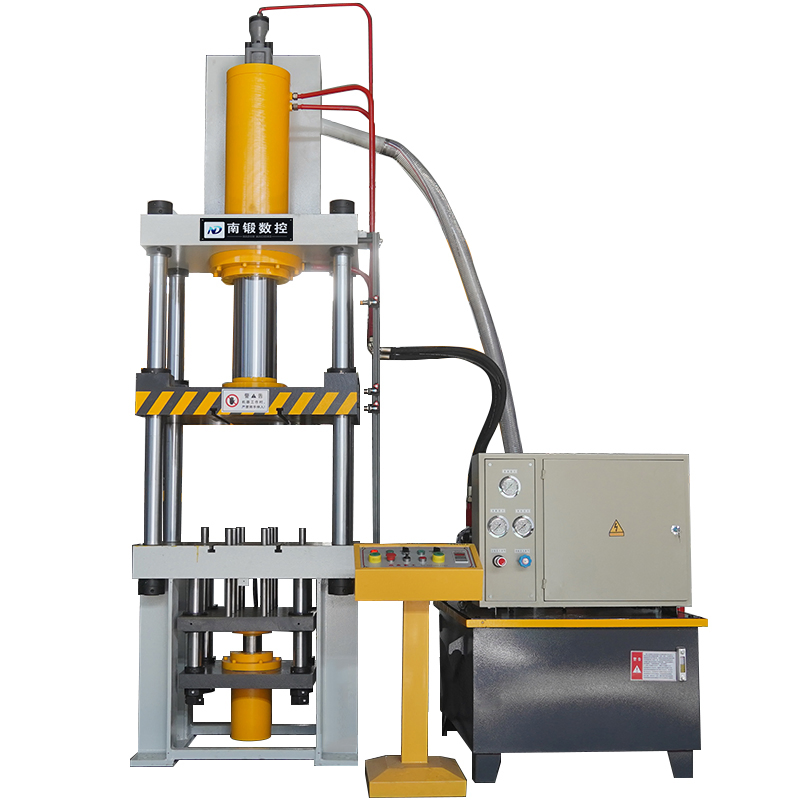 Presse hydraulique à quatre colonnes de 100 tonnes pour l'emboutissage profond