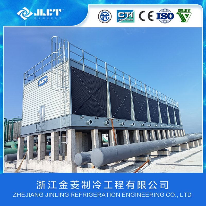 7-Cell Combined Cross Flow Cooling Tower for Factories