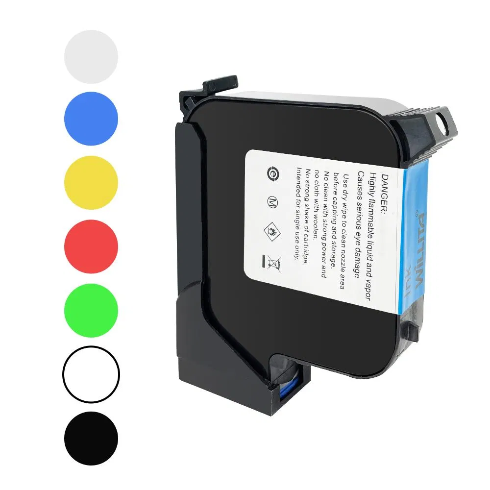 Handheld Inkjet Printer Solvent Fast Dry Ink Cartridge