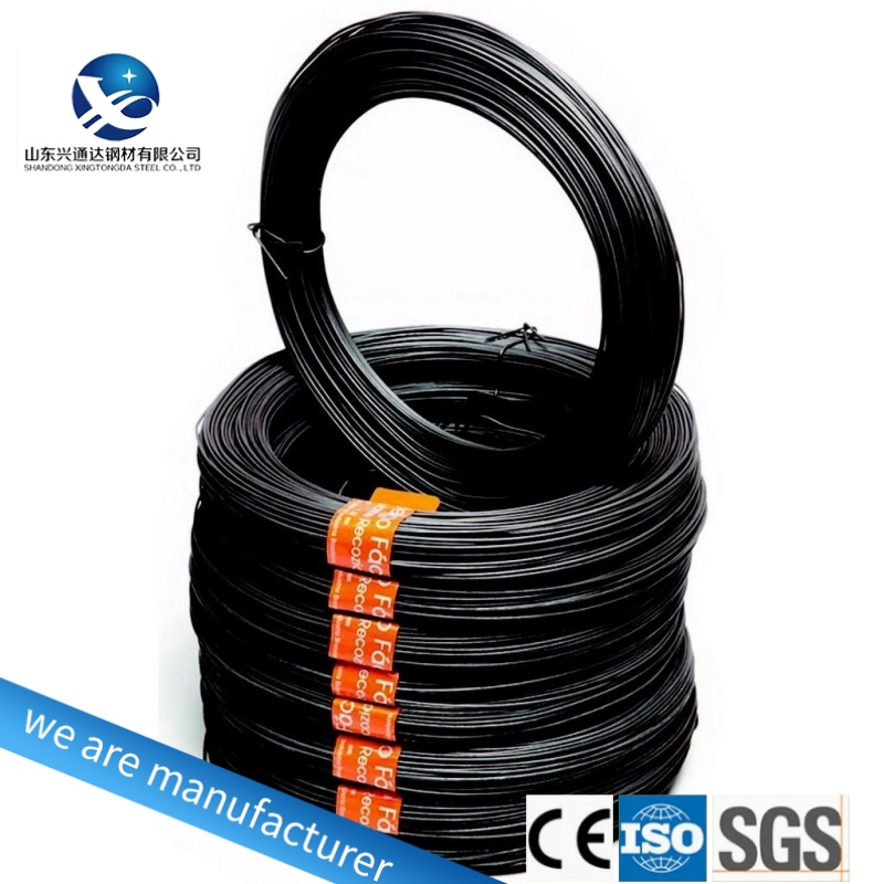 BWG 16 18 20 21 22 High Carbon Spring Steel 1.24mm Soft Building Annealed Wires Arame Recozido Double Black Annealed Wire