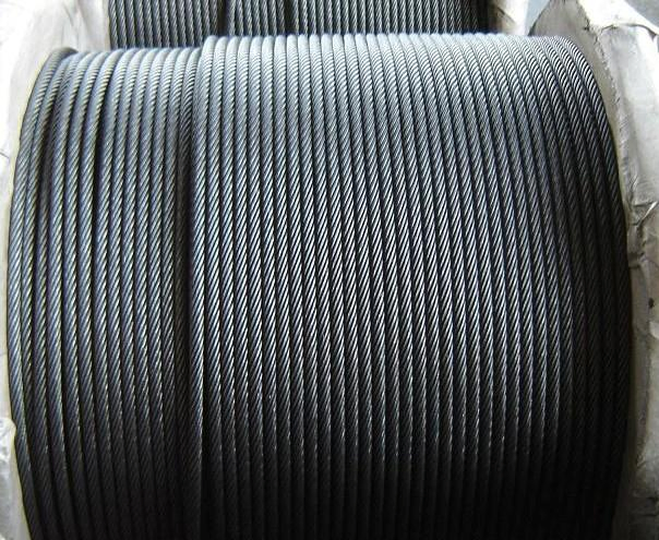 Cable de acero para ascensor 8X19S+alma de sisal, cable de acero sin galvanizar