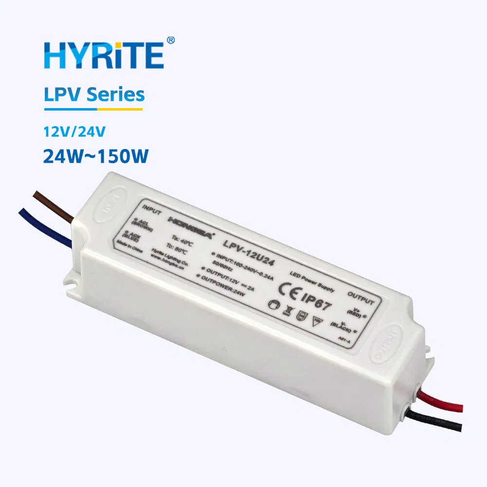 Hyrite Switching LED Power Supply Industrial Supply Pfc High Power Factor for LED Strips Driver 12V 24V