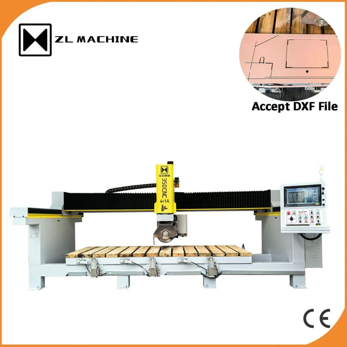 4 Axis CNC Countertop Cutting Machine Accept Dxf File