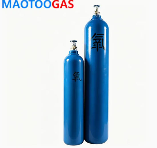 Medical Grade 99.999% to 99.9999% High Purity Oxygen Gas in Seamless Steel Cylinder