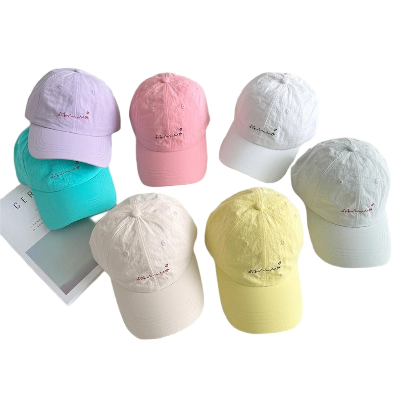 Soft Lightweight Candy Color Baseball Cap Children Fashion Cute Cotton Dad Hat
