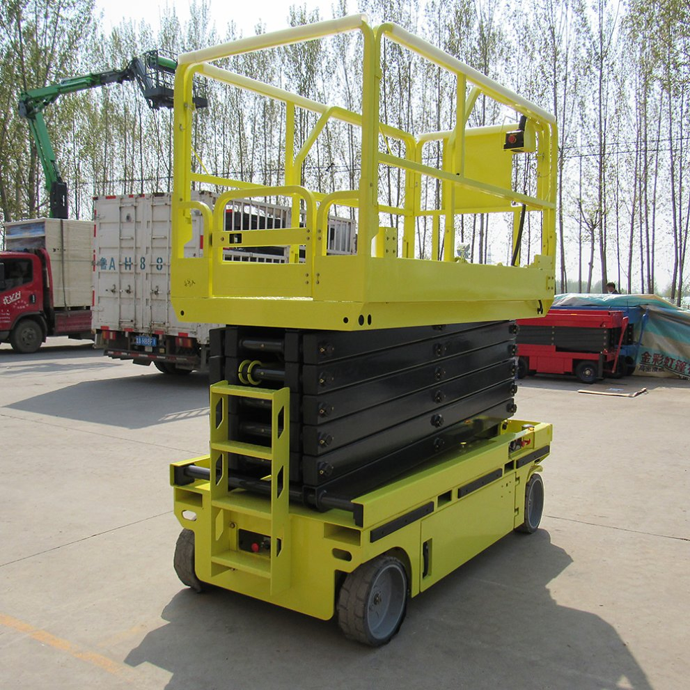 Portable Scissor Lift Elevator Movable Hydraulic Aerial Lifting Platform 6m 8m 10m 12m