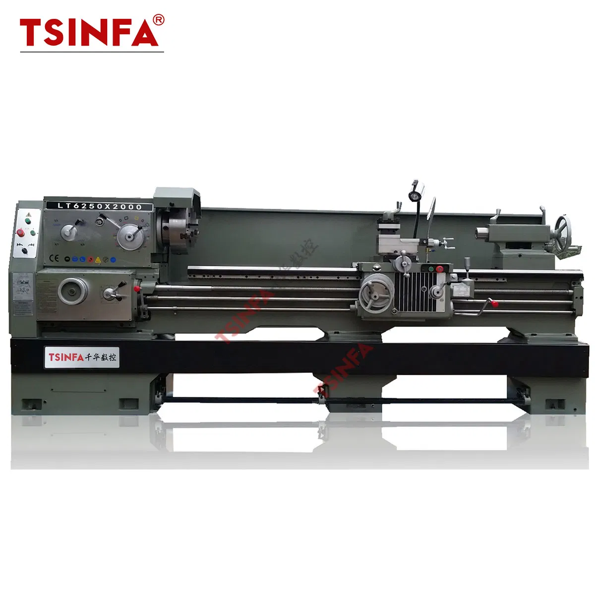 Tornio Manuale Orizzontale Macchina Tornio Convenzionale a Ingranaggi Tipo con Gap Lt6250