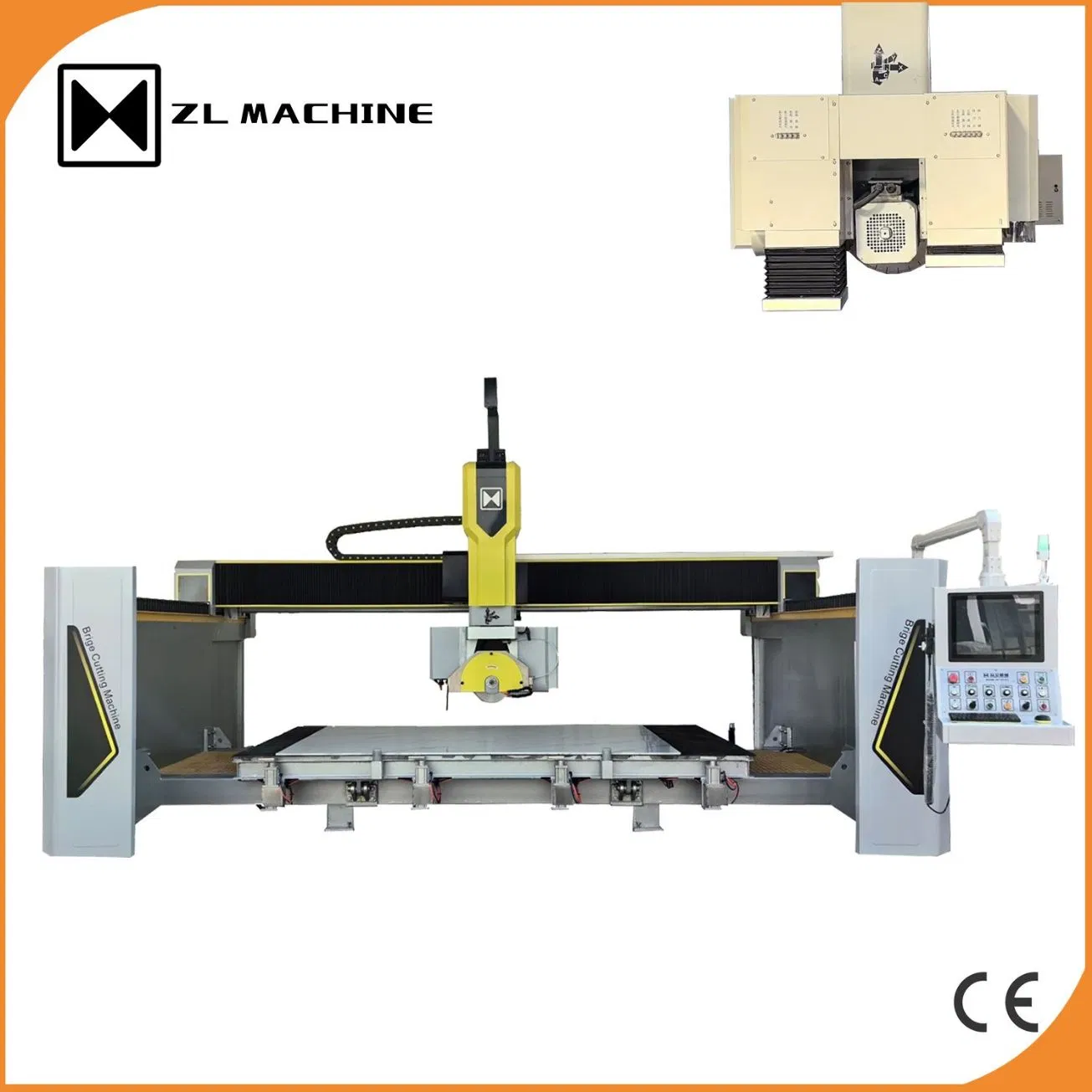 Industrielle 5-Achsen-CNC-Brückensäge für Küchenspülen-Arbeitsplatten