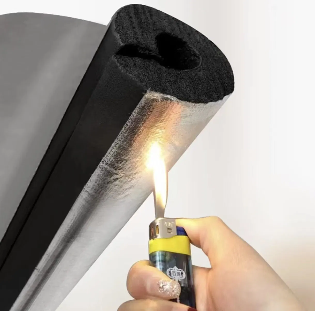Aluminum Foil Rubber Foam Pipe Heat Insulation Material