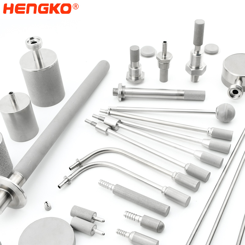 Hengko Porous Sintered Metal Gas Sparger Oxygen CO2 Ozone Air Carbonation Stone 0.5 2 5 Micron