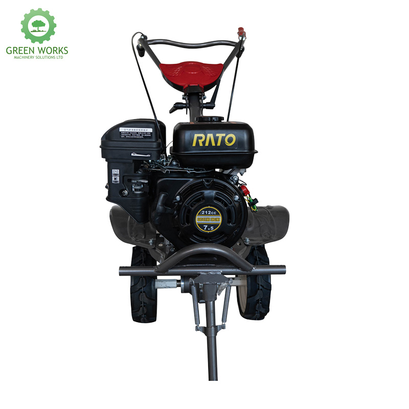 Heavy Duty Tiller Cultivator with Anti-Collision Bar, Large Fuel Tank
