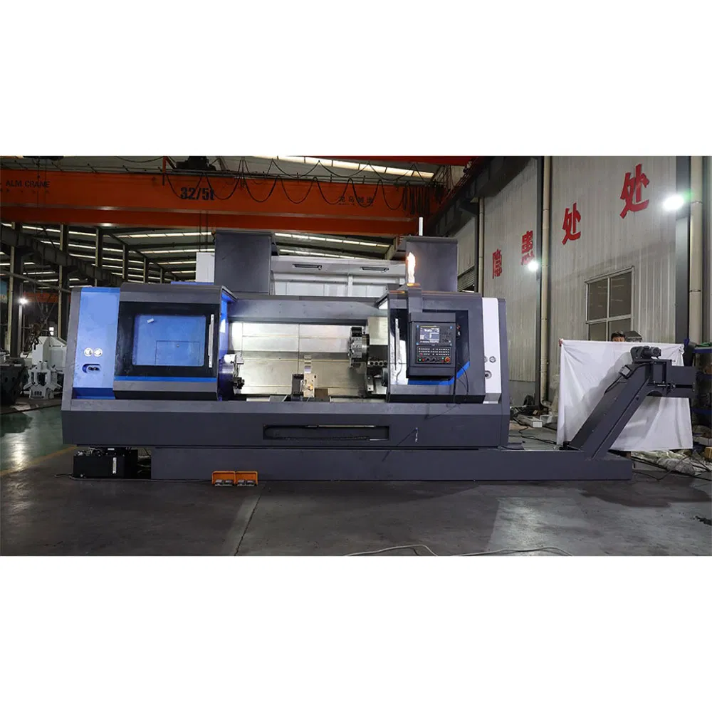 Torno CNC de bancada inclinada para roscado de tubería económica