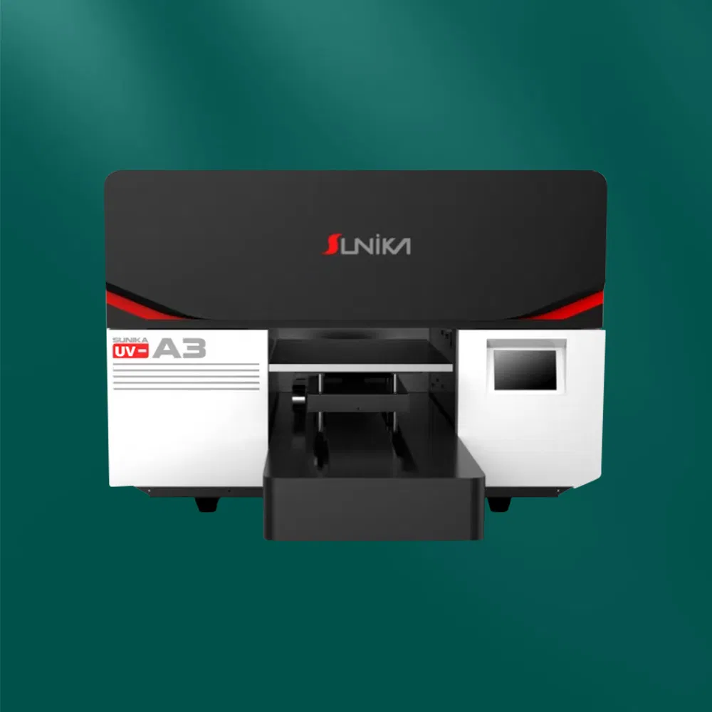 Sunika industrielle UV-Druckmaschine 30 cm kleine Pulver-Schüttelmaschine beste Qualität für Geschenkboxen 3 Jahre Garantie Heimgebrauch