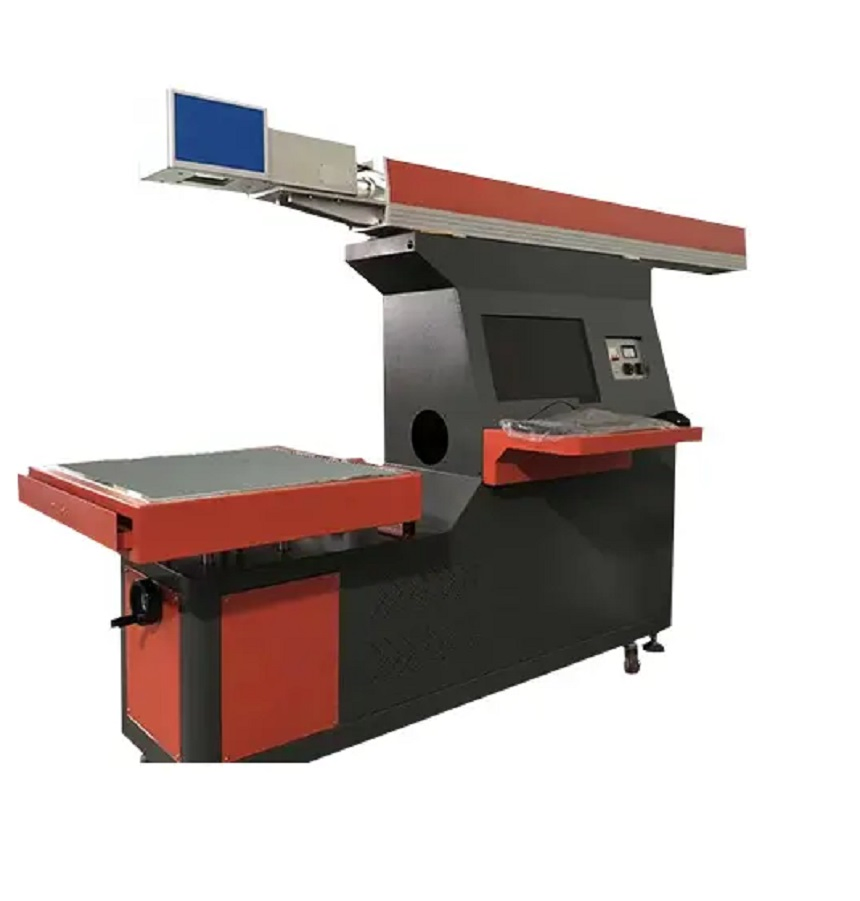 High Speed 3D Dynamic Focus CO2 Laser Marking Machine 100W Reci Long Lifespan for Batch Non-Metal Processing