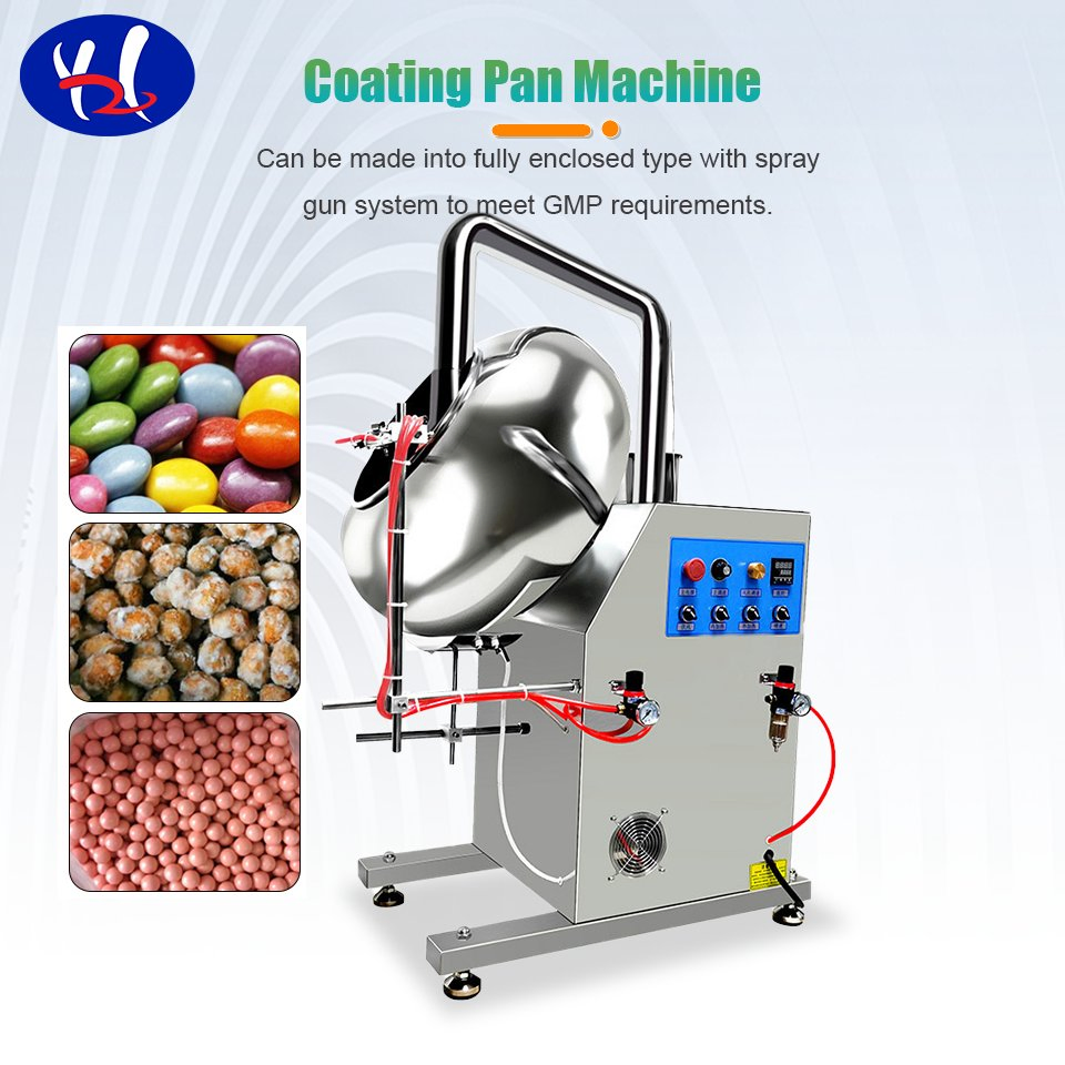 Sugar Coating Machine 8kg 15kg 30kg 50kg Capacity Option