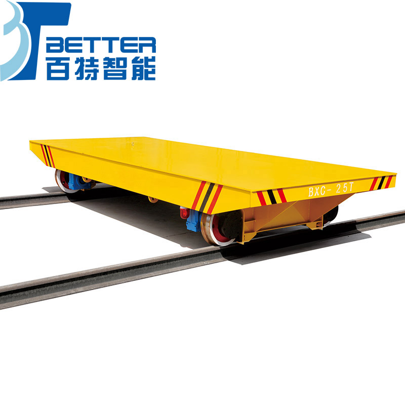 Heavy Pipe Rail Transfer Trolley Rail Guided Conveying Vehicle System