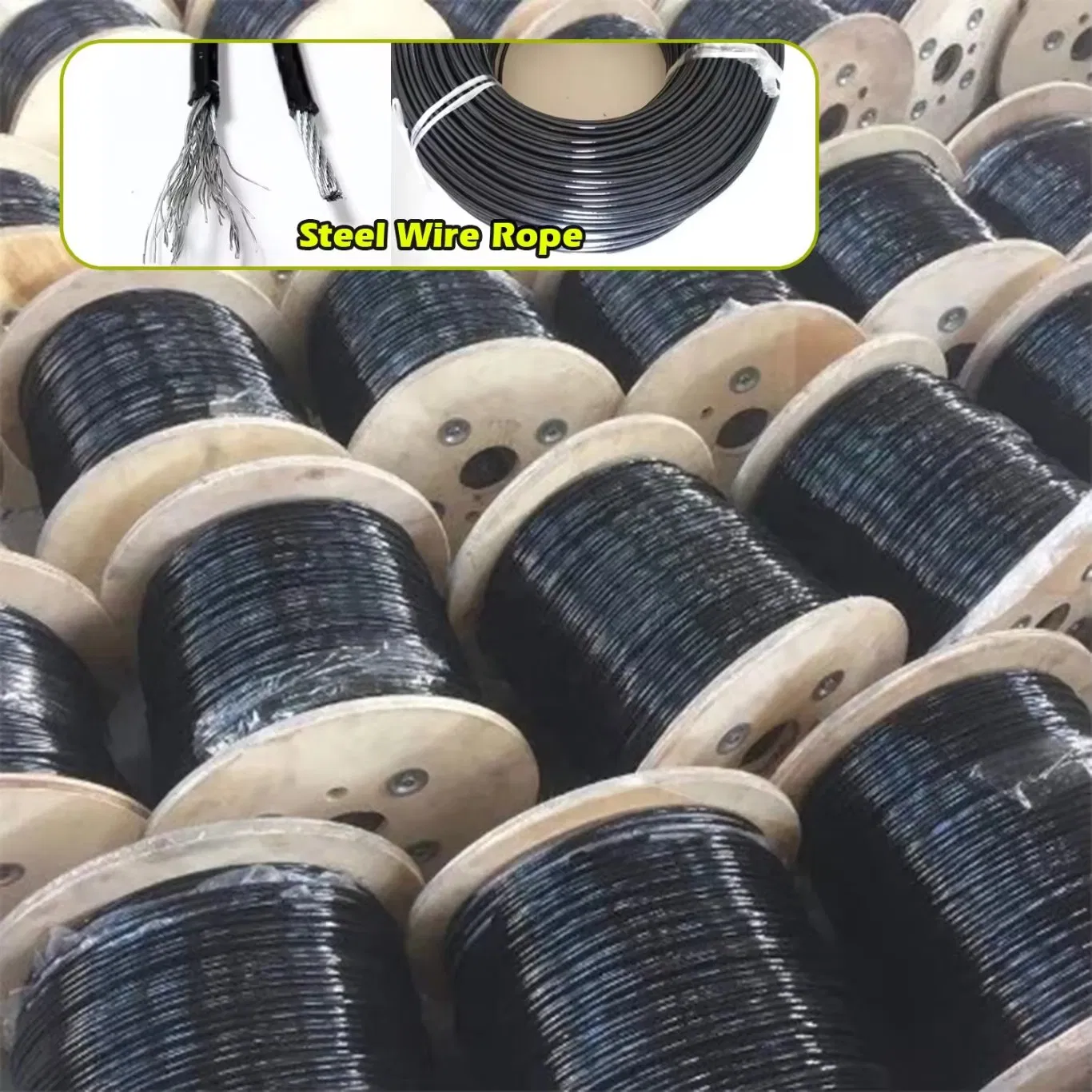 Vigfit 5/6mm PU Steel Cable for Fitness Equipment