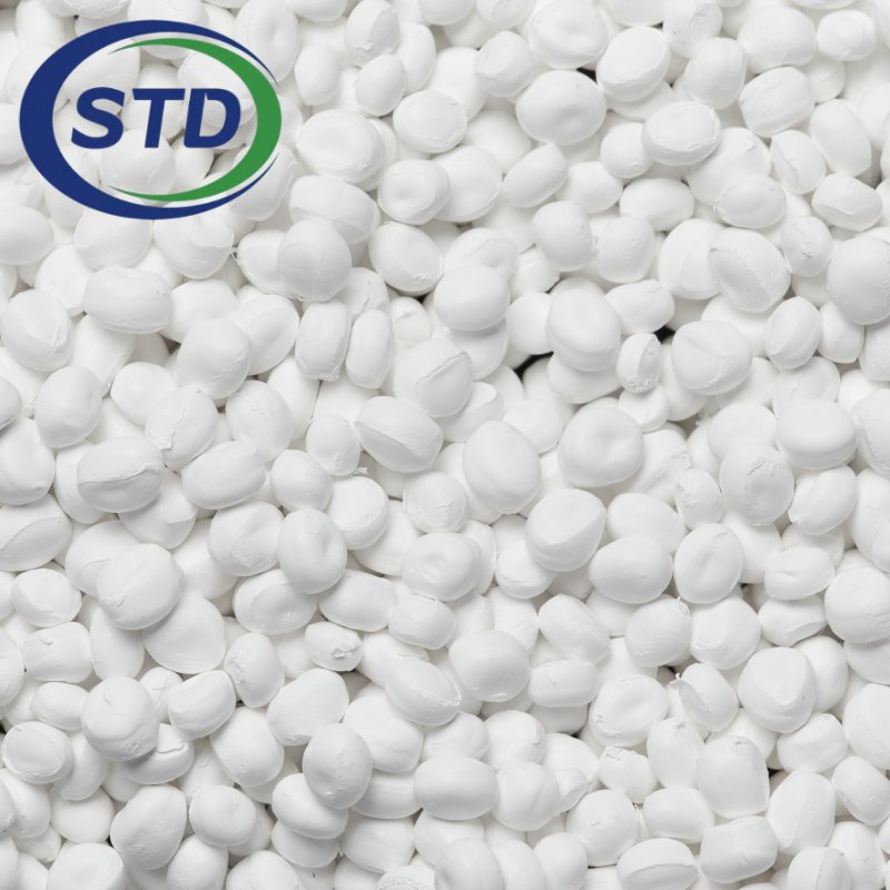 60% TiO2 White Masterbatch PE Granules Food Grade for Injection Molding or Fibers